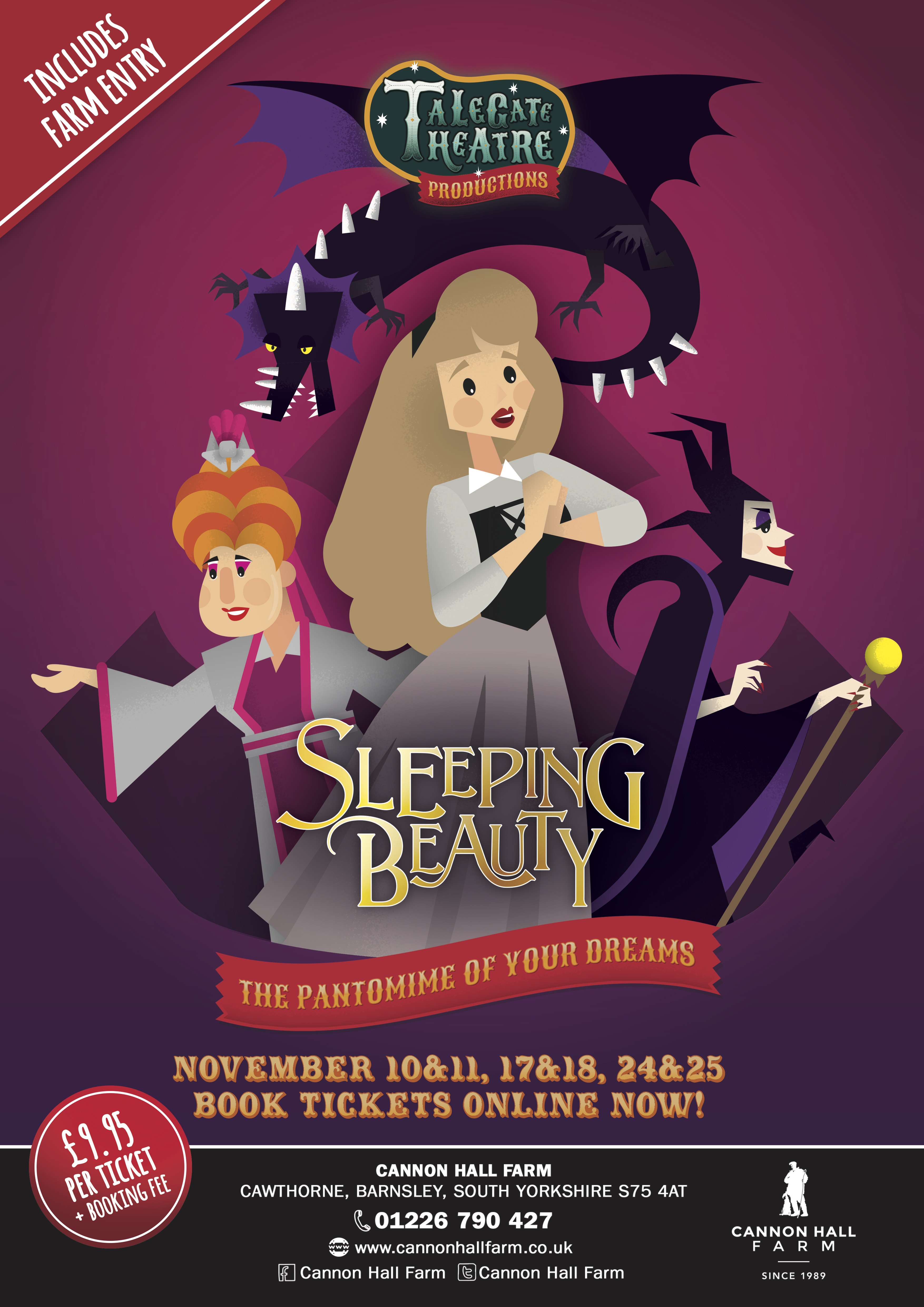 sleeping beauty pantomime – selected weekends in november