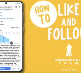 How to like and follow Cannon Hall Farm